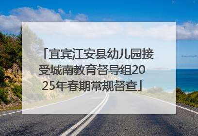 宜宾江安县幼儿园接受城南教育督导组2025年春期常规督查
