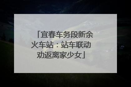 宜春车务段新余火车站：站车联动劝返离家少女