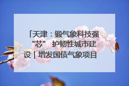 天津：锻气象科技强“芯” 护韧性城市建设｜增发国债气象项目落地见效系列报道