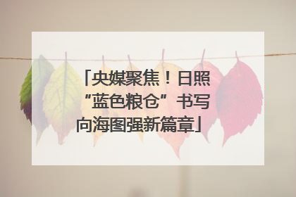 央媒聚焦！日照“蓝色粮仓”书写向海图强新篇章
