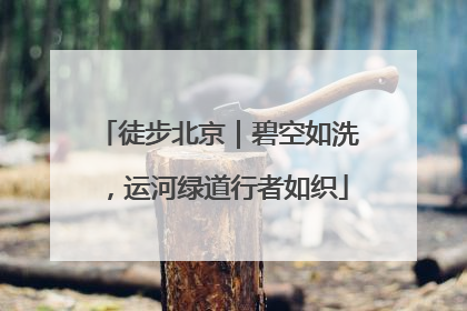 徒步北京｜碧空如洗，运河绿道行者如织