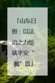 山东日照：以法治之力绘就平安“枫”景