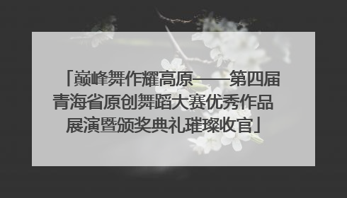 巅峰舞作耀高原——第四届青海省原创舞蹈大赛优秀作品展演暨颁奖典礼璀璨收官