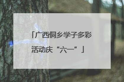 广西侗乡学子多彩活动庆“六一”