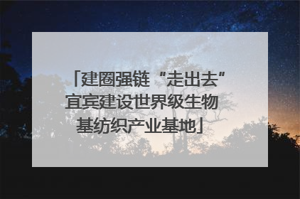 建圈强链“走出去” 宜宾建设世界级生物基纺织产业基地