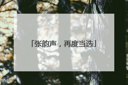 张韵声，再度当选