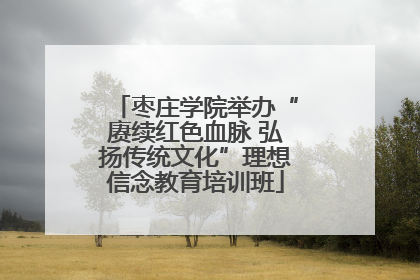枣庄学院举办“赓续红色血脉 弘扬传统文化”理想信念教育培训班