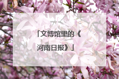 文博馆里的《河南日报》