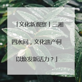 文化新观察丨三湘四水间，文化遗产何以焕发新活力？