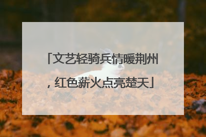 文艺轻骑兵情暖荆州，红色薪火点亮楚天