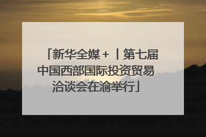 新华全媒＋丨第七届中国西部国际投资贸易洽谈会在渝举行
