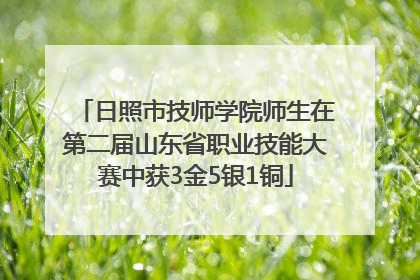 日照市技师学院师生在第二届山东省职业技能大赛中获3金5银1铜