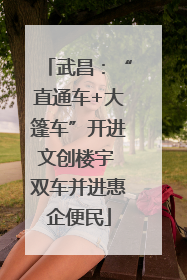 武昌：“直通车+大篷车”开进文创楼宇 双车并进惠企便民