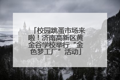 校园跳蚤市场来啦！济南高新区黄金谷学校举行“金色梦工厂”活动