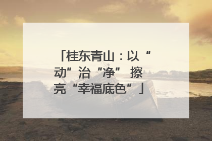 桂东青山：以“动”治“净” 擦亮“幸福底色”