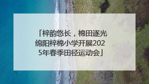 梓韵悠长，棉田逐光 绵阳梓棉小学开展2025年春季田径运动会