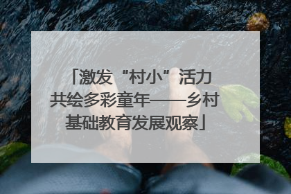 激发“村小”活力 共绘多彩童年——乡村基础教育发展观察