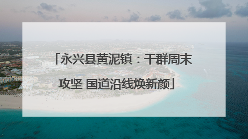 永兴县黄泥镇：干群周末攻坚 国道沿线焕新颜