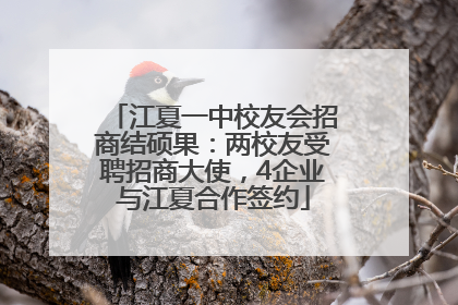 江夏一中校友会招商结硕果：两校友受聘招商大使，4企业与江夏合作签约