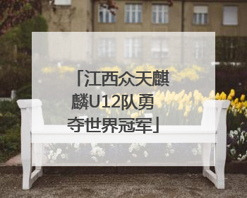江西众天麒麟U12队勇夺世界冠军