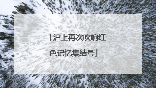 沪上再次吹响红色记忆集结号