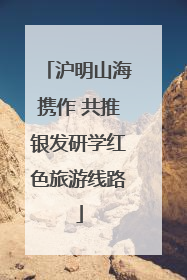 沪明山海携作 共推银发研学红色旅游线路