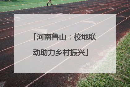 河南鲁山：校地联动助力乡村振兴