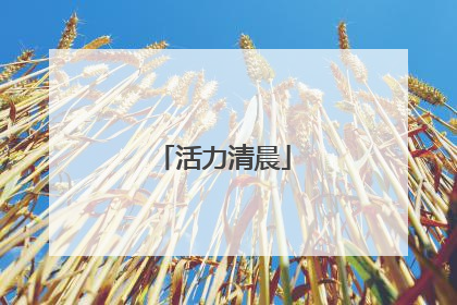 活力清晨
