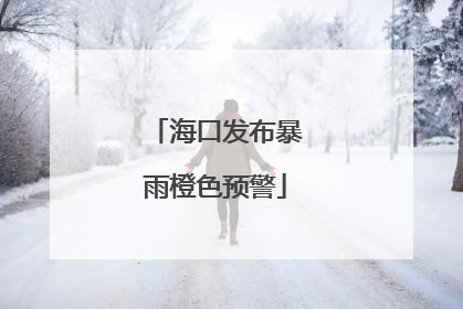 海口发布暴雨橙色预警