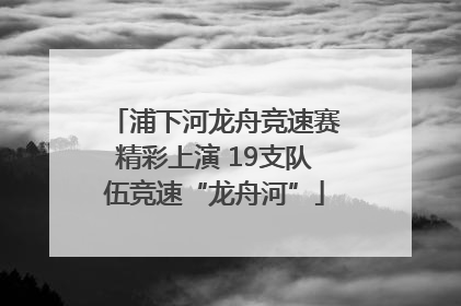 浦下河龙舟竞速赛精彩上演 19支队伍竞速“龙舟河”