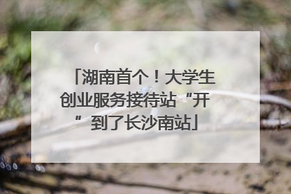湖南首个！大学生创业服务接待站“开”到了长沙南站