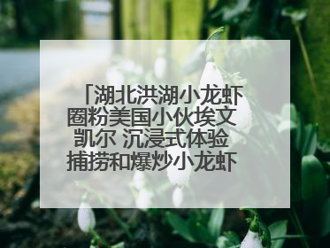 湖北洪湖小龙虾圈粉美国小伙埃文凯尔 沉浸式体验捕捞和爆炒小龙虾 最爱麻辣味