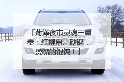 菏泽夜市灵魂三重奏：红柳串、砂锅，烫嘴的馄饨！