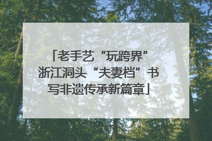 老手艺“玩跨界” 浙江洞头“夫妻档”书写非遗传承新篇章