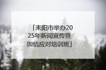 耒阳市举办2025年新闻宣传暨舆情应对培训班
