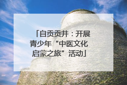 自贡贡井：开展青少年“中医文化启蒙之旅”活动