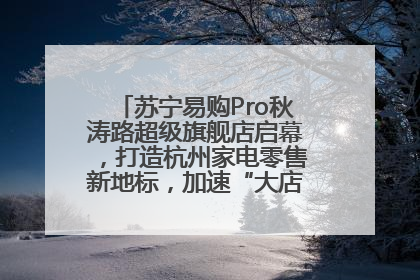 苏宁易购Pro秋涛路超级旗舰店启幕，打造杭州家电零售新地标，加速“大店攻略”全省布局