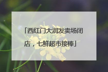 西红门大润发卖场闭店，七鲜超市接棒