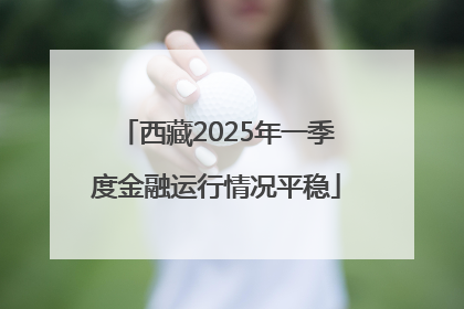 西藏2025年一季度金融运行情况平稳