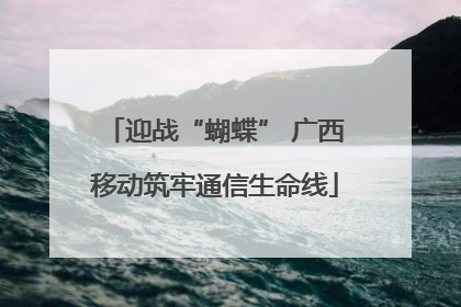 迎战“蝴蝶” 广西移动筑牢通信生命线