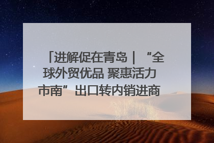 进解促在青岛｜“全球外贸优品 聚惠活力市南”出口转内销进商超专场活动启动