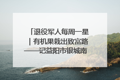 退役军人每周一星｜有机果栽出致富路——记益阳市银城南湖蔬果农民专业合作社总经理晏桂明