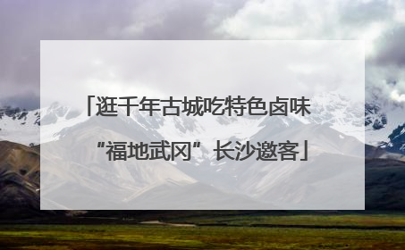 逛千年古城吃特色卤味 “福地武冈”长沙邀客