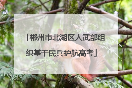 郴州市北湖区人武部组织基干民兵护航高考