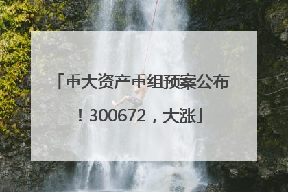 重大资产重组预案公布！300672，大涨