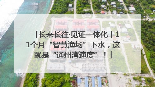 长来长往·见证一体化丨11个月“智慧渔场”下水，这就是“通州湾速度”！