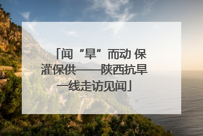 闻“旱”而动 保灌保供——陕西抗旱一线走访见闻