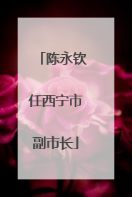 陈永钦任西宁市副市长