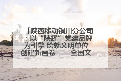 陕西移动铜川分公司：以“陕耀”党建品牌为引擎 绘就文明单位创建新画卷——全国文明单位创建纪实