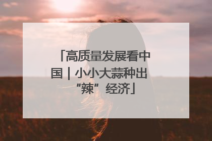 高质量发展看中国｜小小大蒜种出“辣”经济